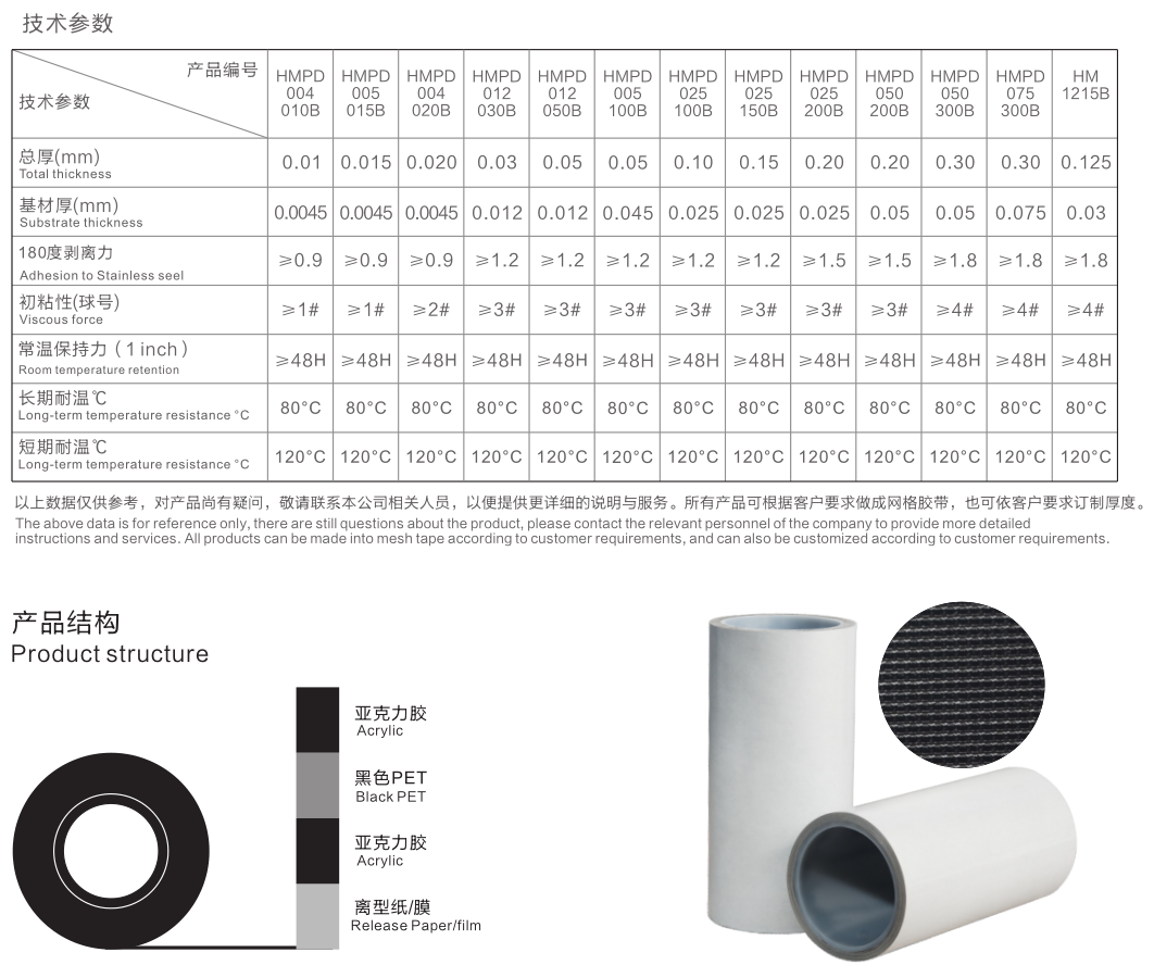 黑色PET双面胶带 黑色PET双面胶带