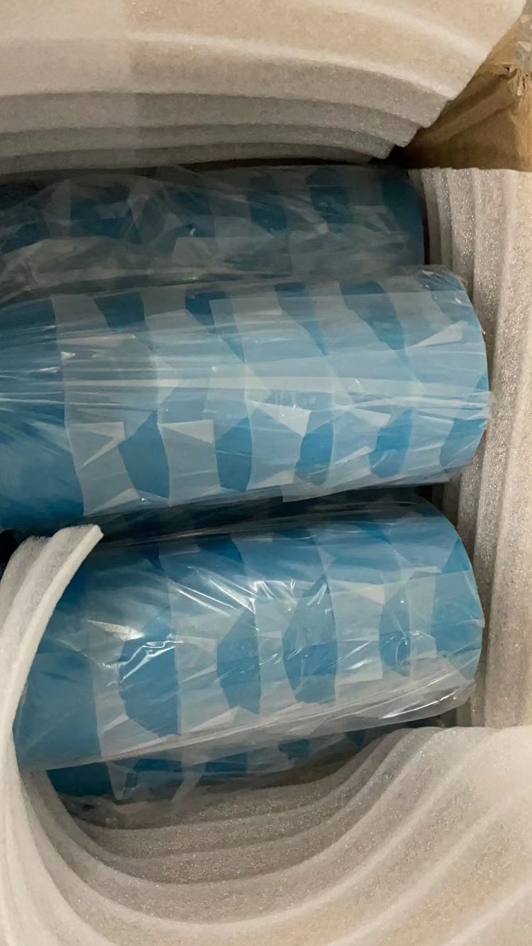 蓝色PET聚酯薄膜胶带_替代日东3800A蓝色单面胶带